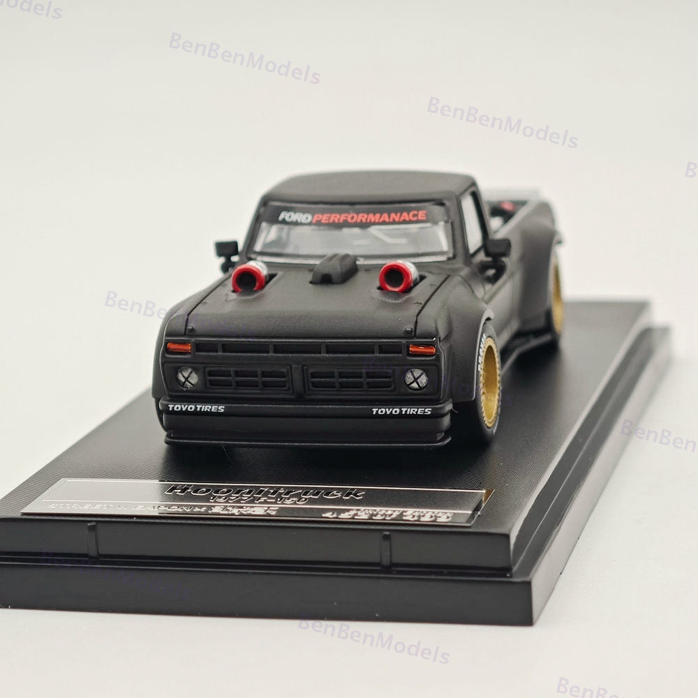 1:64 SW Ford F-150 Performance Hoonigan 1977 Black Diecast Model Car Collection