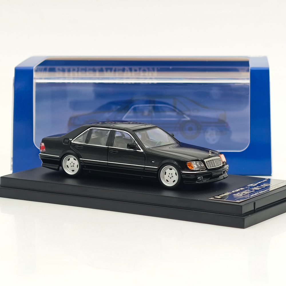 1/64 SW Benz S600 W140 Tiger Head Running S-Class Original Wheels Diecast Model