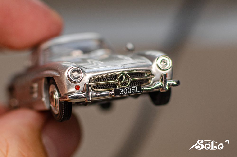 Solo1:64 Mercedes Benz 300SL Collection Diecast Toys Car Models Miniature Hobby Gifts Silvery