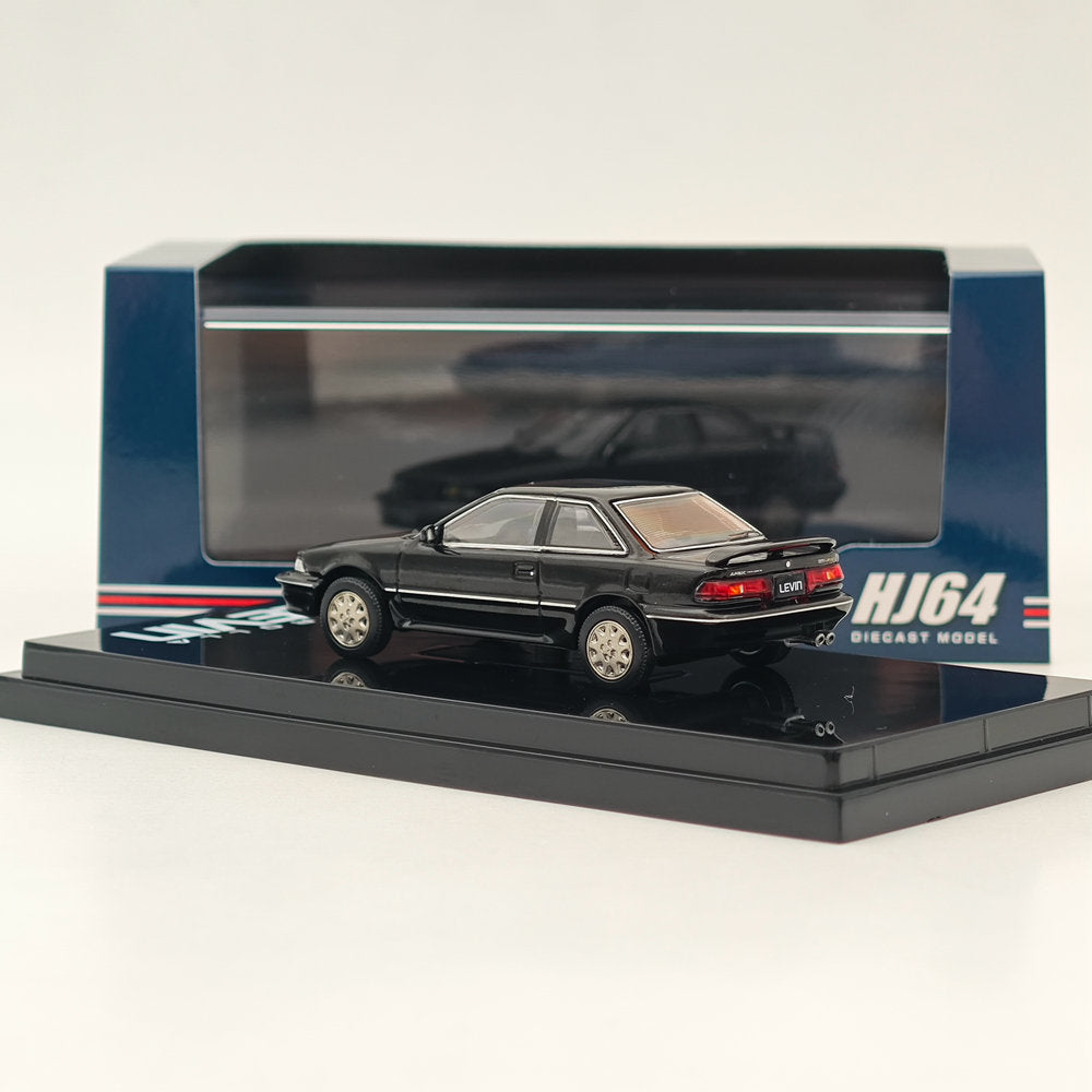 Hobby Japan 1/64 Toyota COROLLA LEVIN GT APEX AE92 Noir Métallisé HJ641059ABK Modèle de Voiture Moulé Sous Pression Collection Limitée
