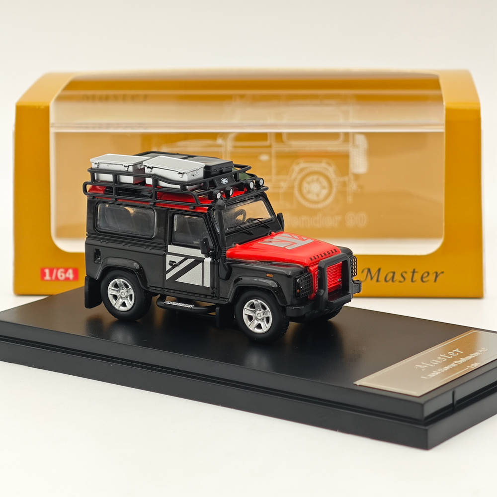 Master 1:64 Land Rover Defender 90 Camel Cup Jouets moulés sous pression Modèles de voitures Véhicules miniatures Hobby Cadeaux de collection