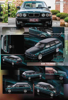 Voiture de tourisme Mortal M5 E34 TOURING 1:64, modèle réduit de voiture moulé sous pression, collection de loisirs, cadeaux