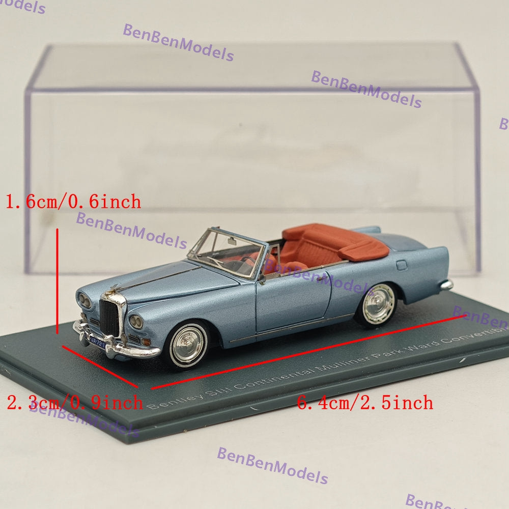 1/87 NEO Bentley SIII Continental Mulliner Park Ward Cabriolet Résine