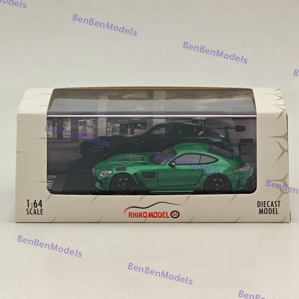 1:64 Rhino Model RM Mercedes AMG GTS Widebody Racing Sports Model Diecast Green