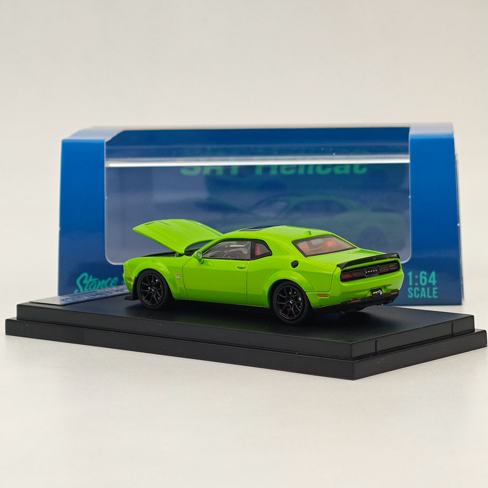 Stance Hunters 1/64 Dodge SRT Hellcat Green Diecast Models Car Collection