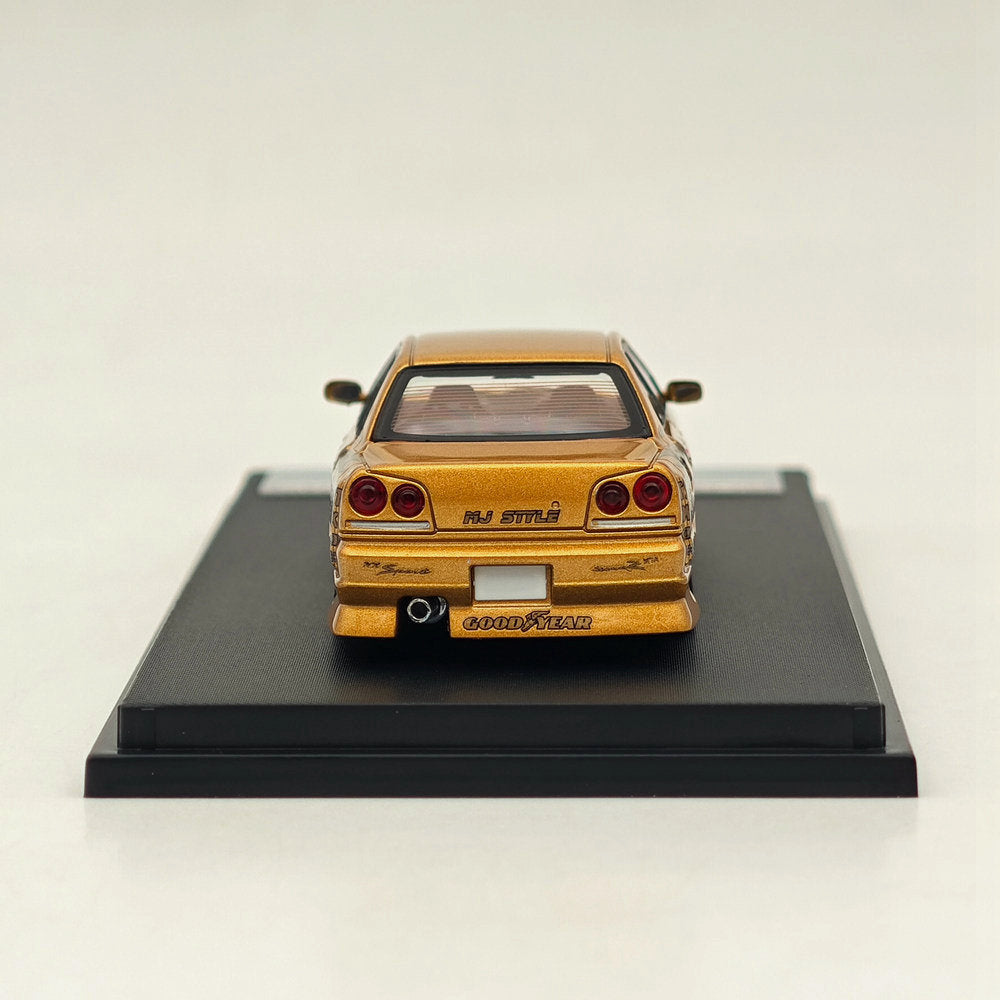 MORTAL 1:64 NISSAN BLITZ D1 SKYLINE ER34 URAS K5-660R MJ STYLE Drift Car Edition Miniature Diecast Toys Modèles de voitures Hobby Collection Cadeaux