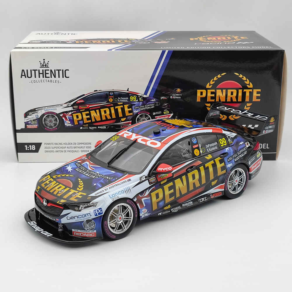 1/18 Authentic Penrite Racing #99 ZB Commodore Supercar 2020 Resin Car Toys Gift