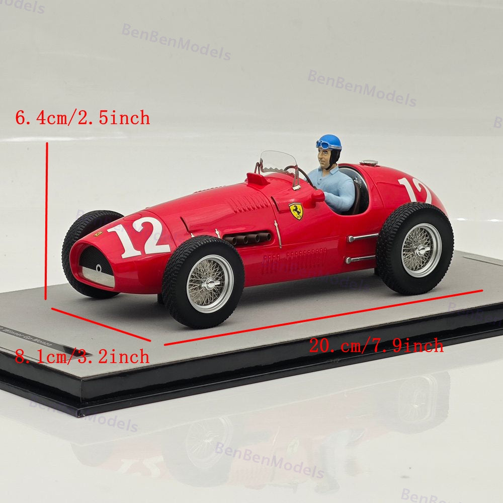 Tecno 1/18 Ferrari 500 F2 Winner Gp Monza 1952 A.Ascari #12 TMD18-66A Ltd 100 Pc
