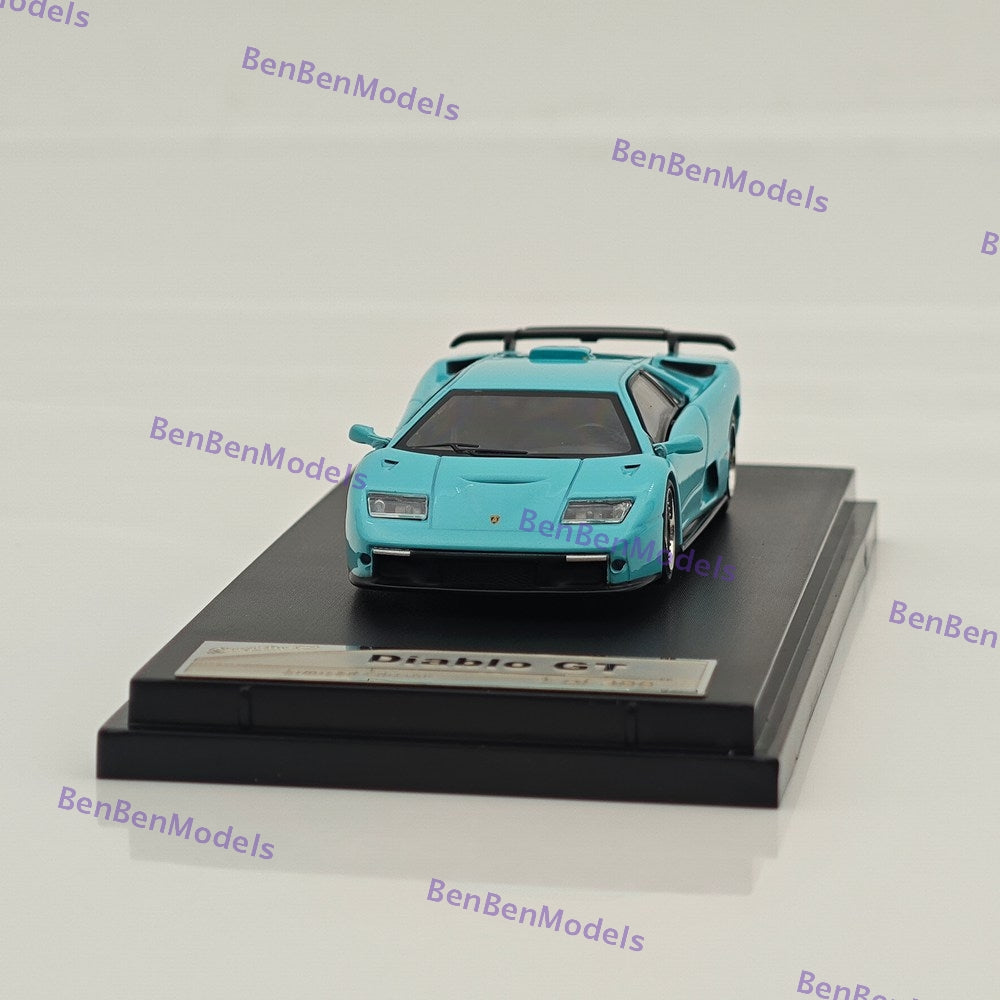 1:64 SH Blue Diablo GT 1998 Racing Sports Model Diecast Models Car Limited