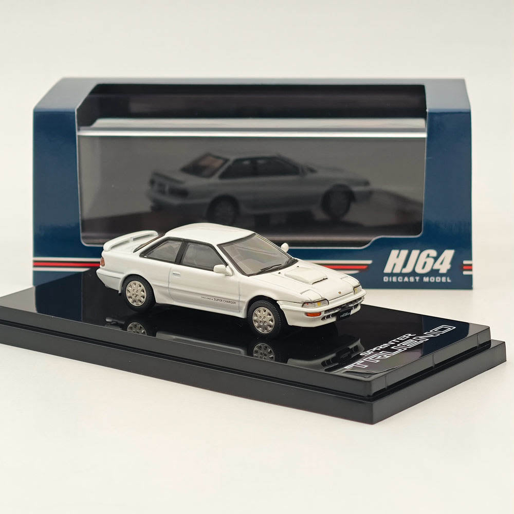Modèle moulé sous pression Toyota SPRINTER TRUENO GT-Z AE92 Super White II 1/64 Hobby Japan
