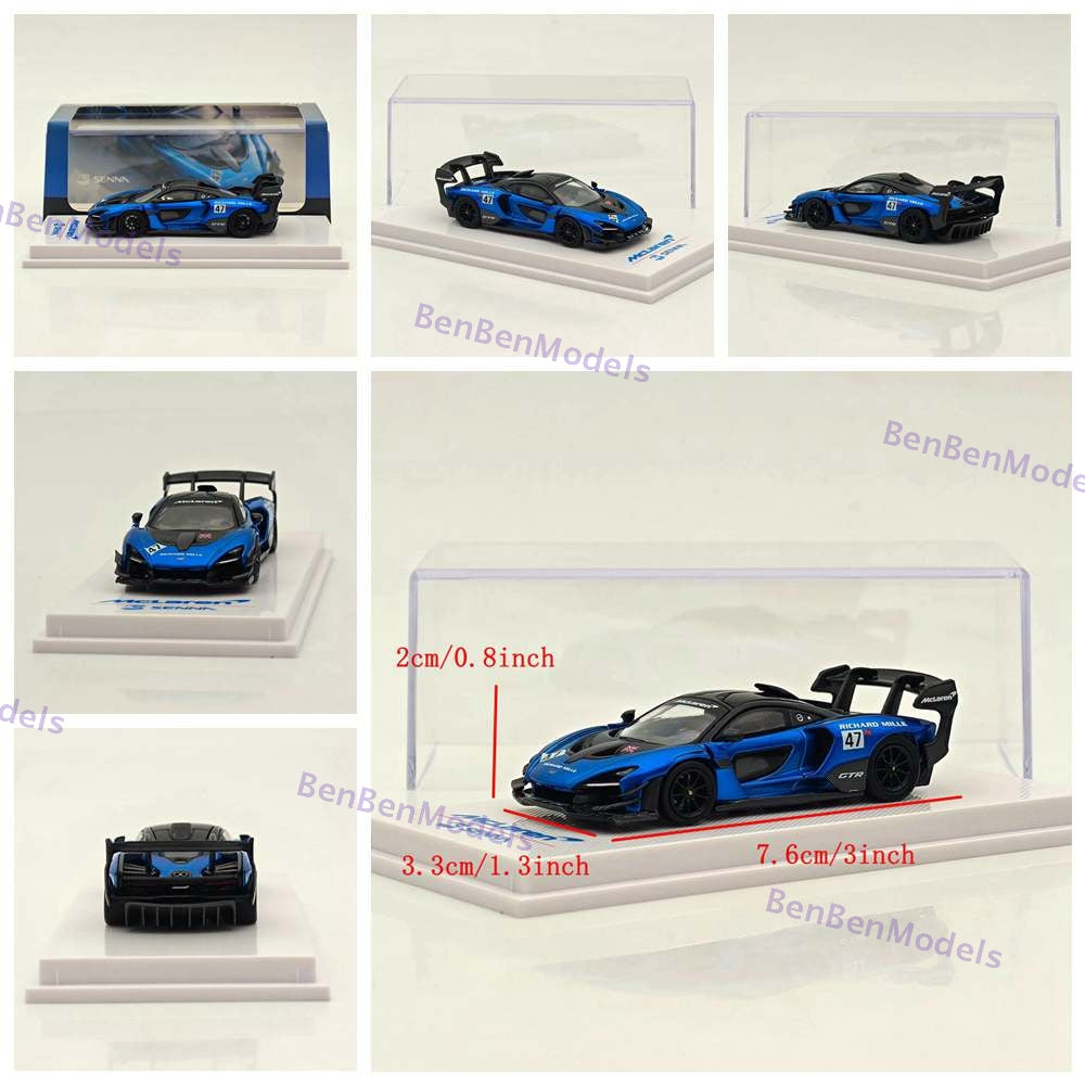1/64 CM Mclaren Senna GTR Racing Sports Diecast Metal Car Ornaments Supercar
