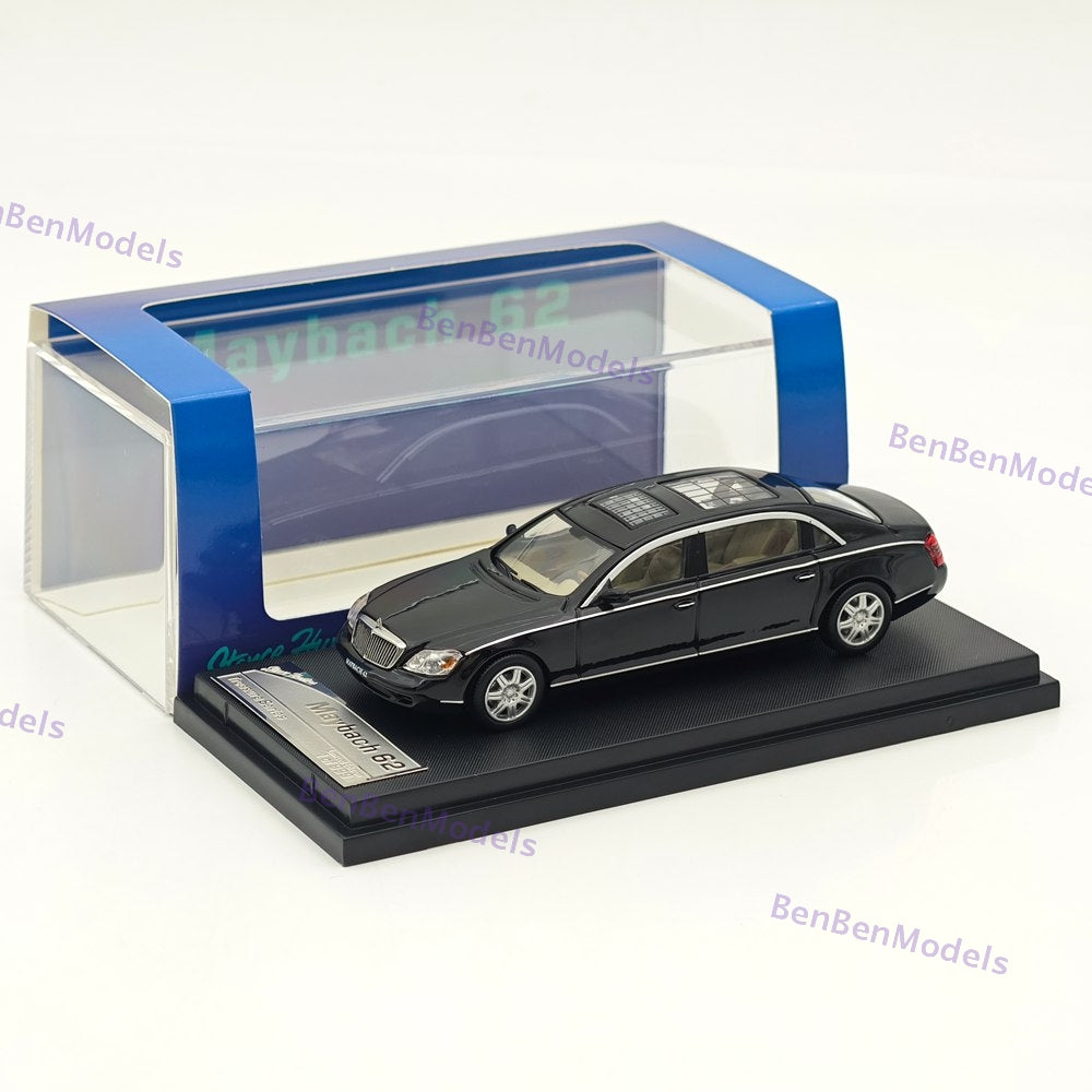 1/64 SH Mercedes Benz Maybach 62 Black Diecast Model Car Limited Collection