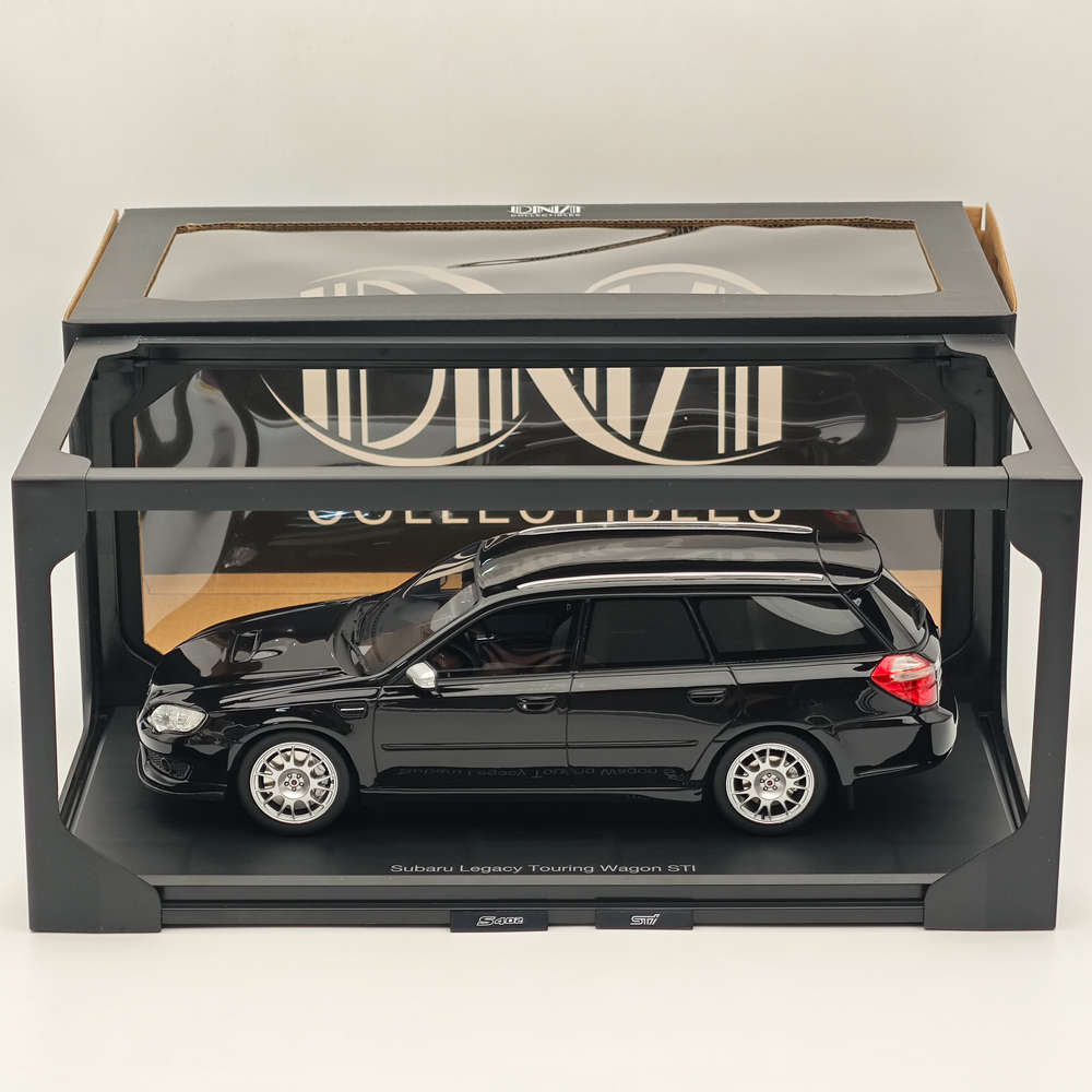 1/18 DNA Collectibles Legacy Touring Wagon STI S402 Black Resin Model Car Collection Auto Toys Gift