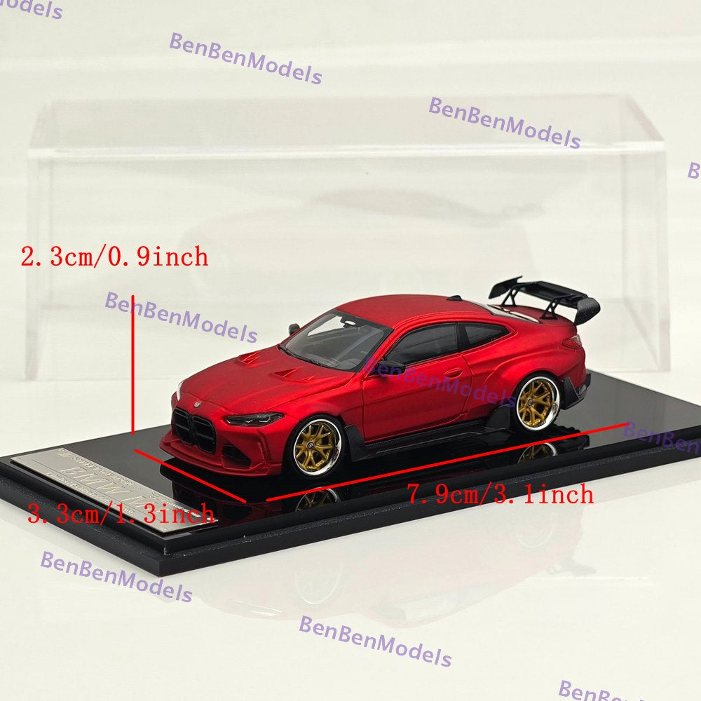 1:64 SW BMW M4 G82 Sports Model Limited 499 Red Diecast Model Car Miniature
