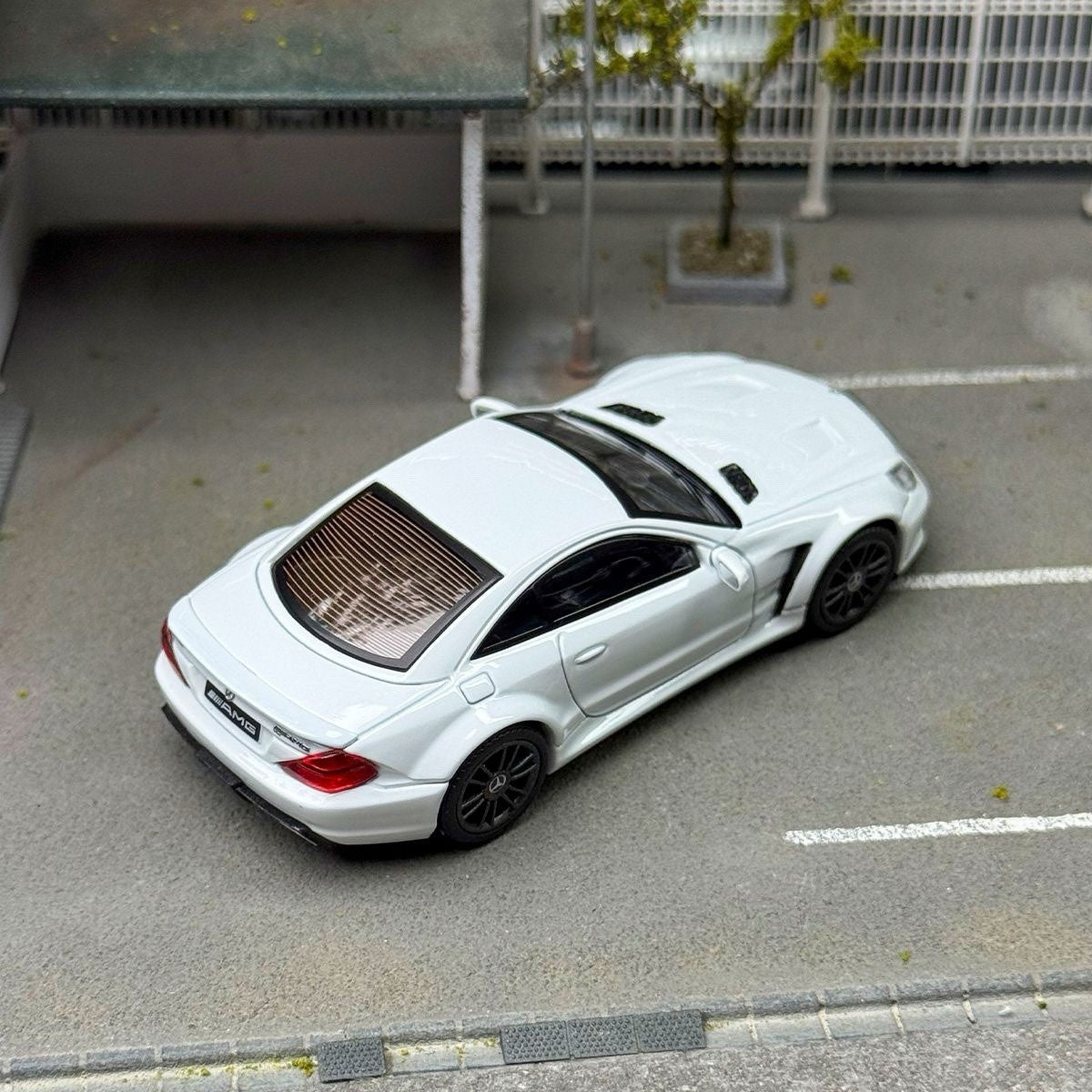 GUM 1:64 SL65 AMG Black Series 5th R230 Alloy Car Model Collection Gift Diecast