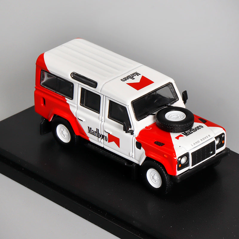 Voiture miniature moulée sous pression Master 1:64 Land Rover Defender 110 - Jouets pour loisirs - Cadeaux de collection avec accessoires