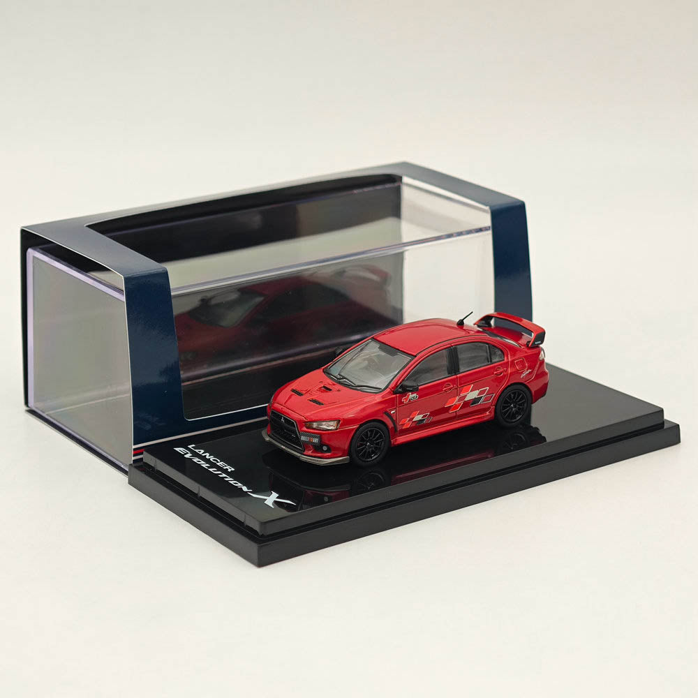 1/64 Hobby Japan Mitsubishi Lancer Evolution X RALLIART Red Diecast Model Car