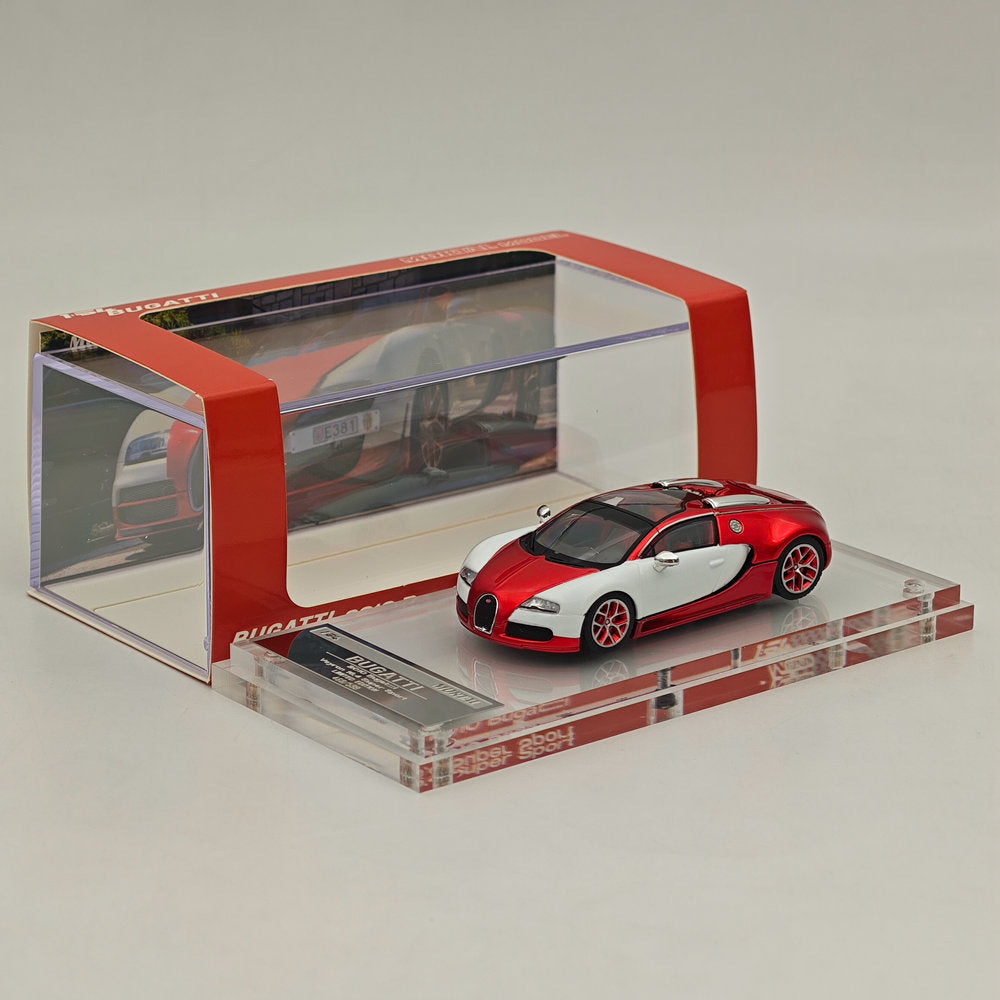 Mortal 1:64 Bugatti Veyron Super Sport Car Models Diecast Toys Collection Gifts Miniature Metallic Two-Tone