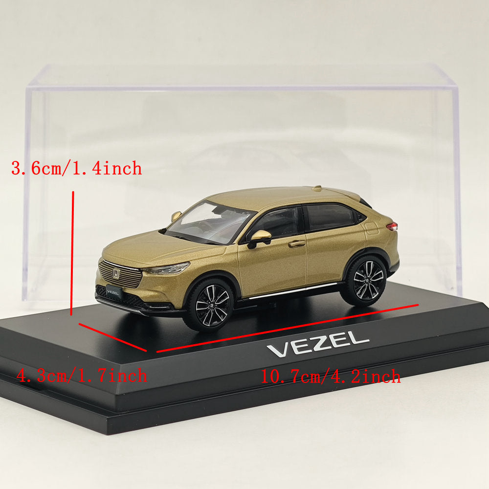 Modèle de voiture moulé sous pression japonais Honda VEZEL e:HEV Z sable kaki (P), modèle de voiture moulé sous pression, 1/43