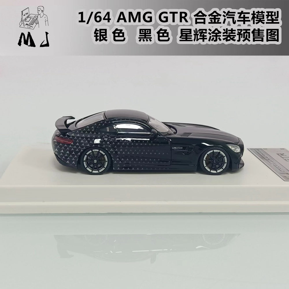 LMLF 1:64 Mercedes Benz AMG GTR Starlight Miniature Hobby Gifts Jouets moulés sous pression Collection de modèles de voitures
