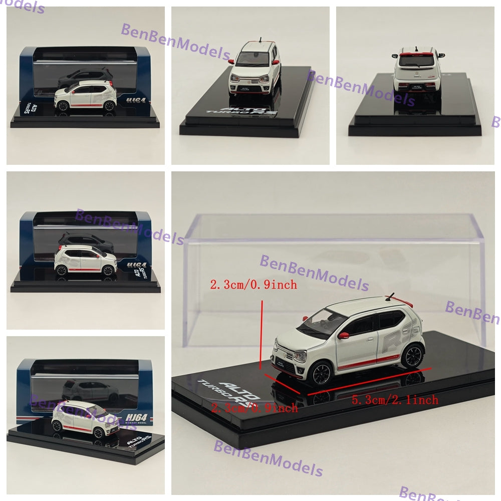 1/64 Suzuki Alto Works Turbo RS (HA36S) RS Decal Tune Modèle moulé sous pression Hobby Japon