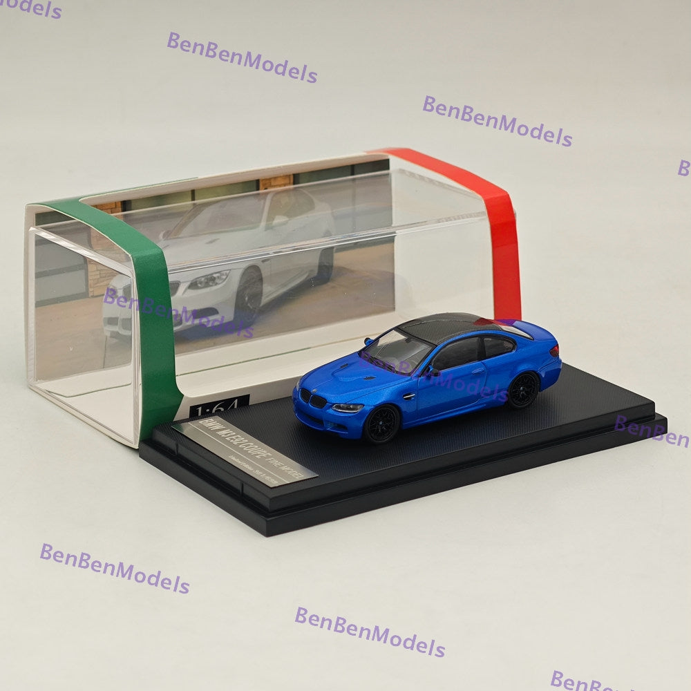 Modèle réduit BMW M3 E92 Coupé Bleu moulé sous pression à l'échelle 1/64