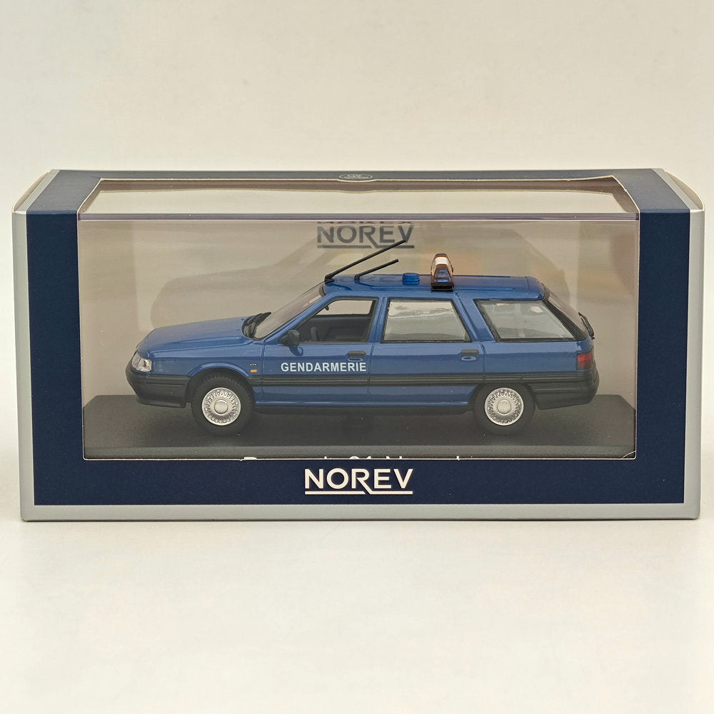 1/43 Norev Renault R21 Nevada 1994 Sw Station Wagon Gendarmerie moulé sous pression bleu