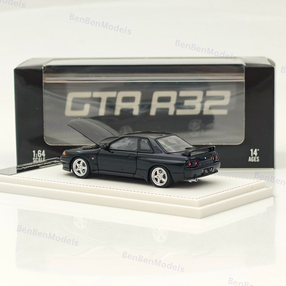 FH 1:64 Nissan Skyline GTR R32 Nismo S-Tune Sports Model Black Diecast Metal Car