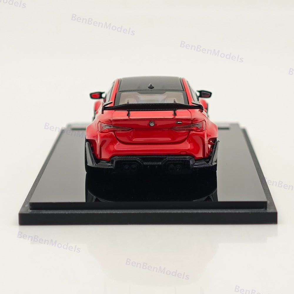 1:64 SW BMW M4 G82 Red Sports Model Diecast Models Car Limited Collection