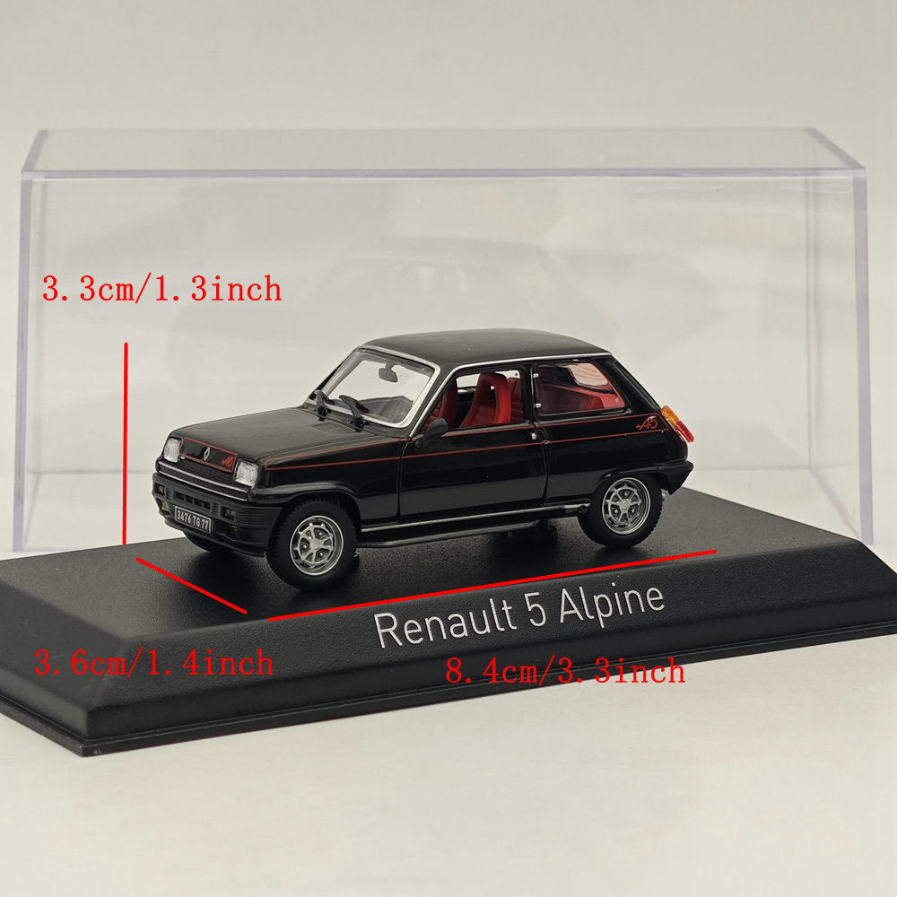 Modèle réduit de voiture moulé sous pression Norev Renault 5 Alpine 1977, collection limitée, noir, 1/43