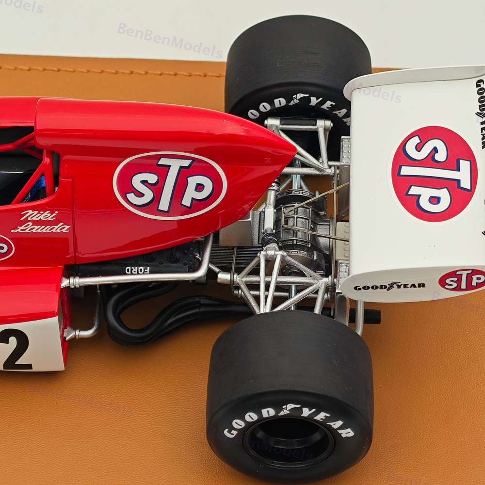 Tecno 1/18 March 721X 1972 Belgium GP Driver Niki Lauda #12 TM18-288B Ltd 125 Pc