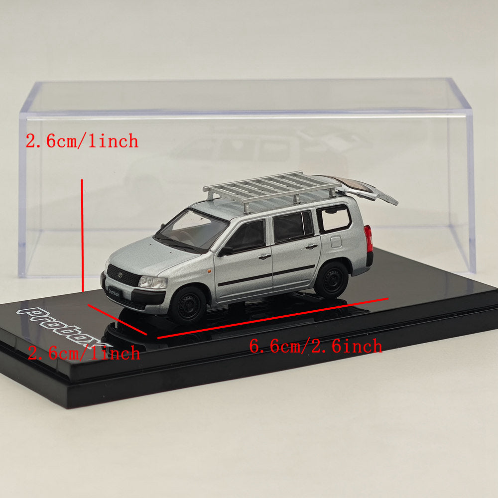 1/64 Hobby Japan Toyota PROBOX Customized ver. w/ROOF CARRIER Silver HJ642062S