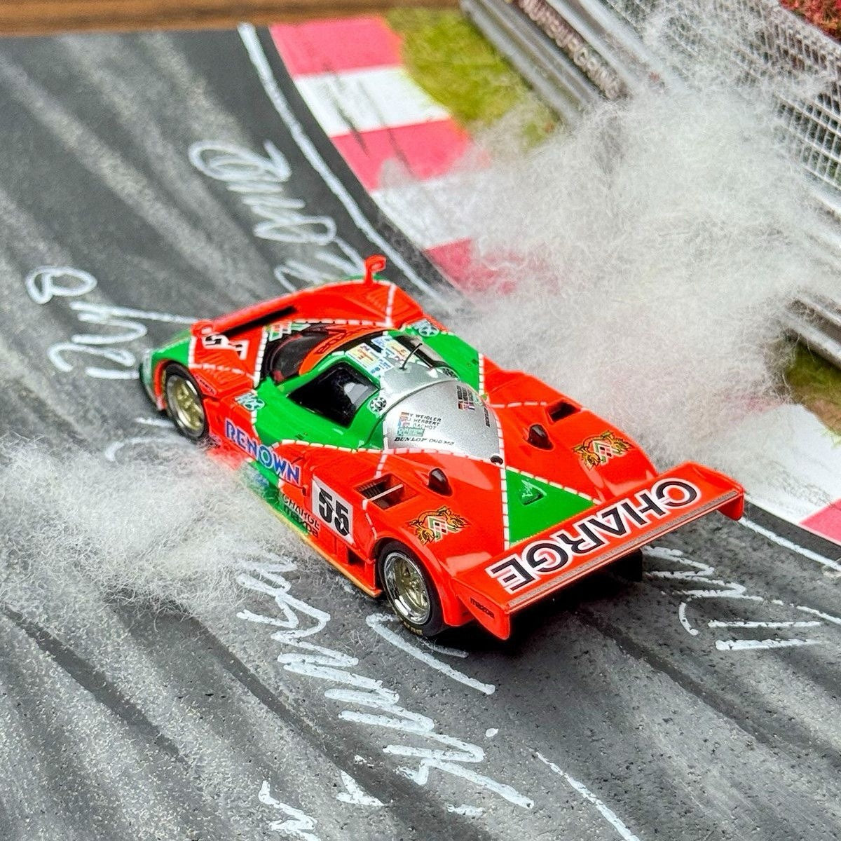 MH 1:64 Mazda 787B Le Mans Winner Diecast Model Front/Rear Removable Collectible