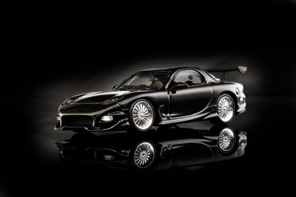 Mortal 1:64 Mazda RX7 Veilside Miniature Hobby Diecast Jouets Modèles de Voiture Collection Cadeaux