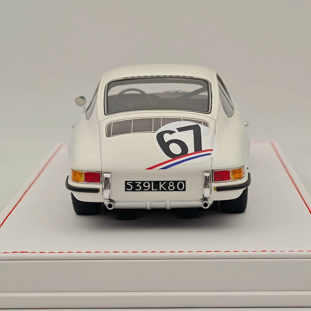 Ivy Merit 1/18 Porsche 911s 1967 Le Mans Blanc 67# Résine de collection de haute qualité
