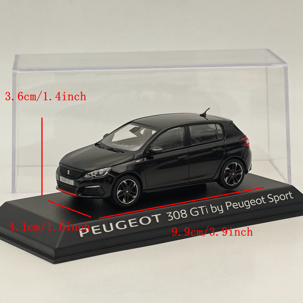1/43 Norev Peugeot 308 GTi SPORT VERSIO noir moulé sous pression modèle de voitures Collection