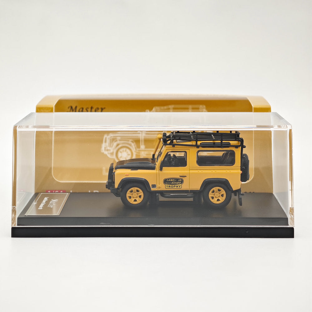 Master 1:64 Land Rover Defender 90 Camel Cup Jouets moulés sous pression Modèles de voitures Véhicules miniatures Hobby Cadeaux de collection