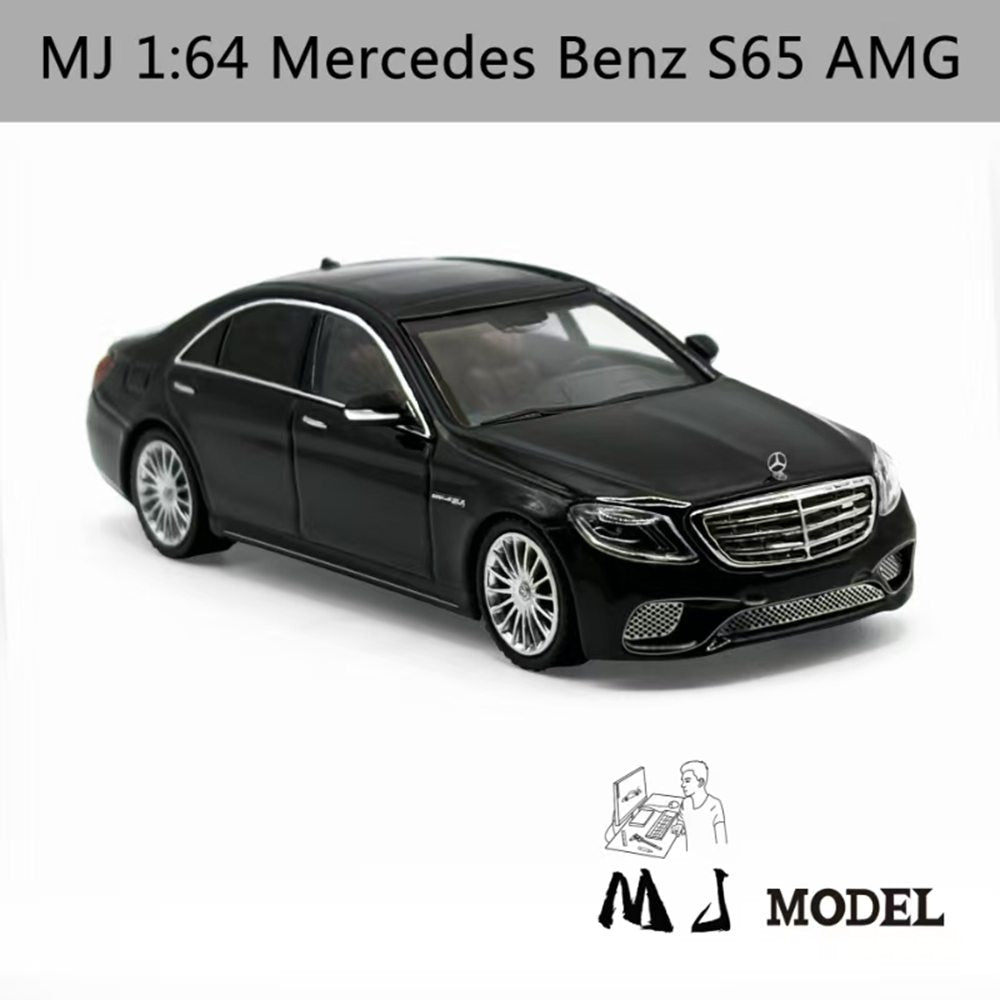 MJ 1:64 Mercedes Benz S65 AMG W222 Diecast Toys Modèles de voitures Collection Cadeaux Édition limitée