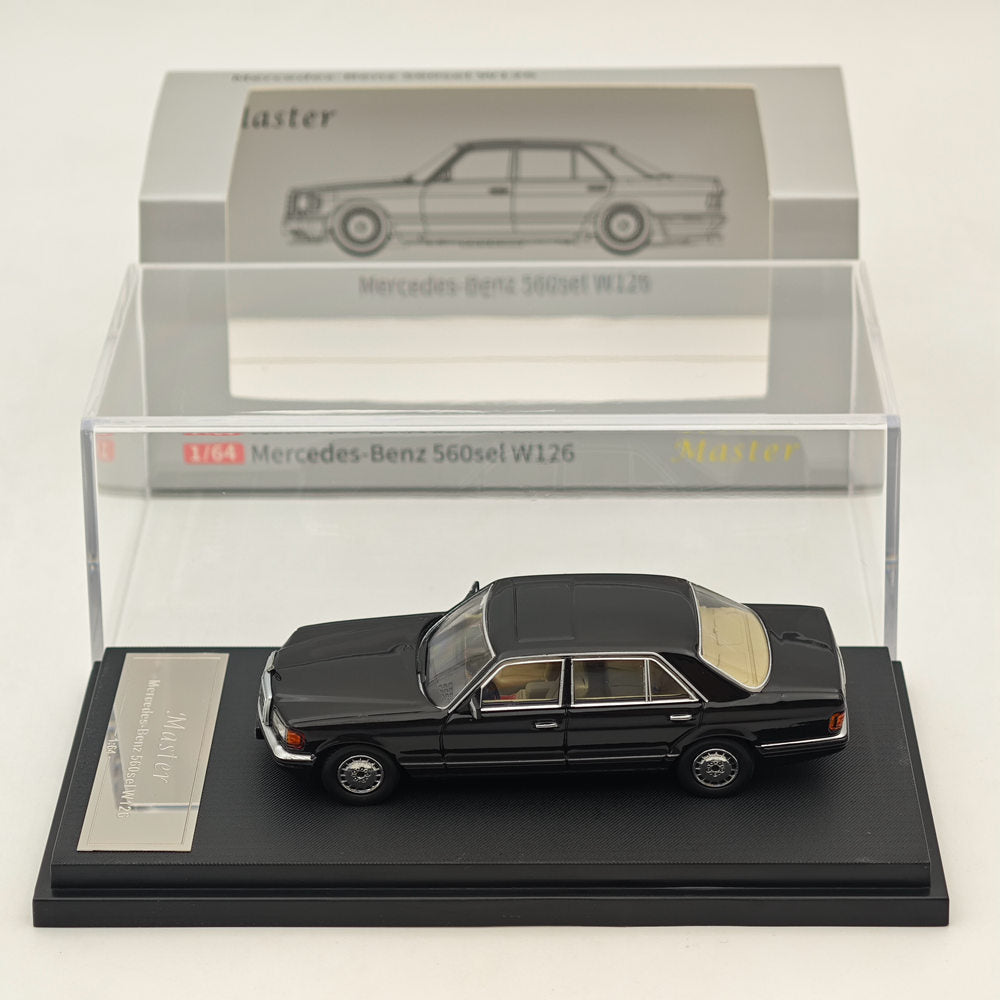 Voiture miniature moulée sous pression Mercedes-Benz S560sel W126 1:64