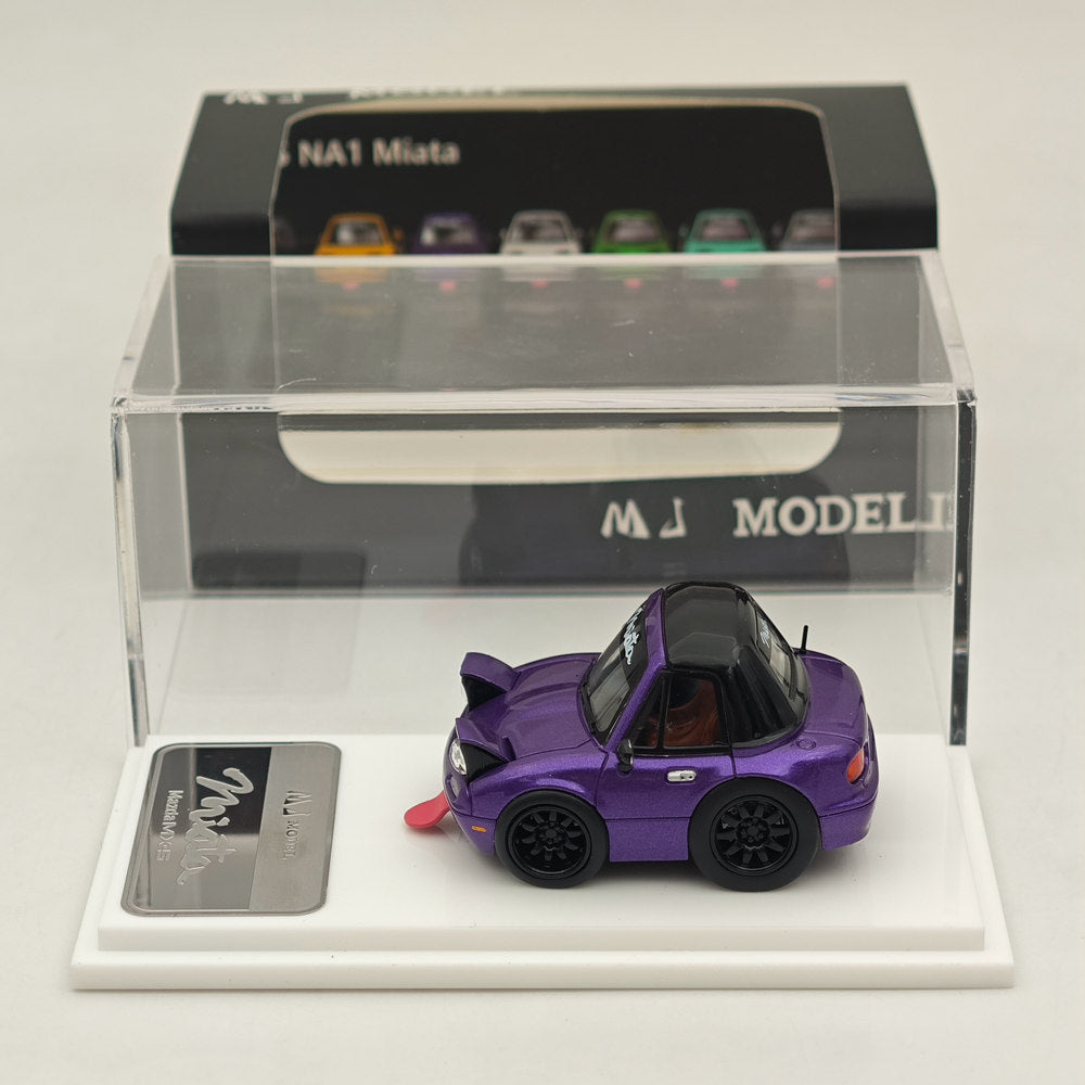 MJ 1:64 Miniature Mazda mx5 Q miata na Resin Car Models Toys Hobby Collection Gifts Limited Edition