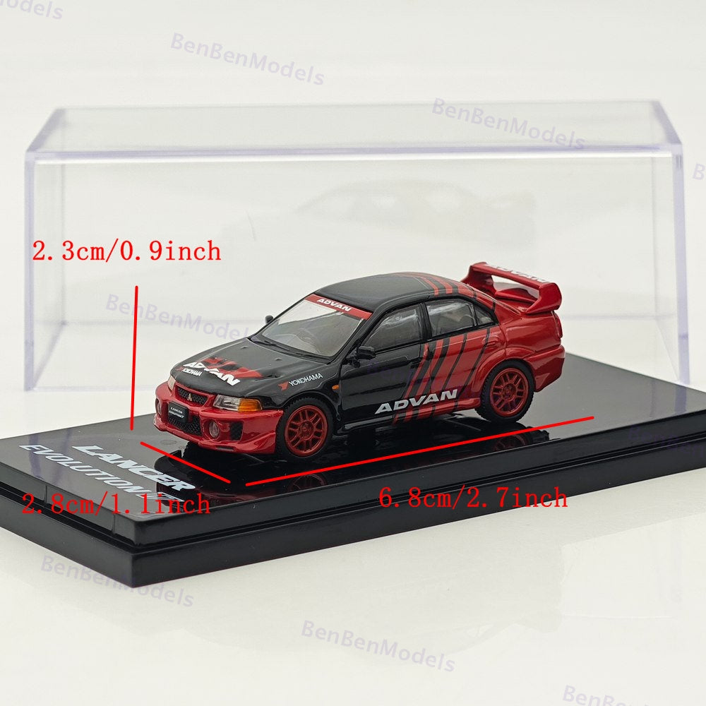 Hobby Japan 1/64 Lancer GSR Evolution 1998 YOKOHAMA ADVAN HJ642032AV