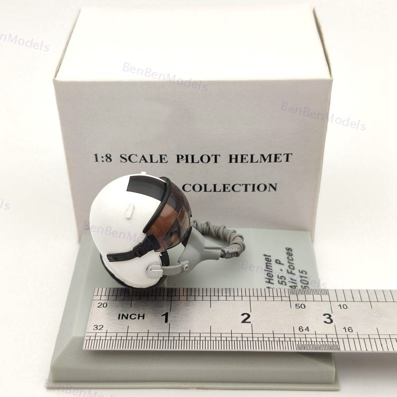 1:8 Scale CDC Armour Pilot Helmet HGU 55P Various Air Force #6015 Diecast Model