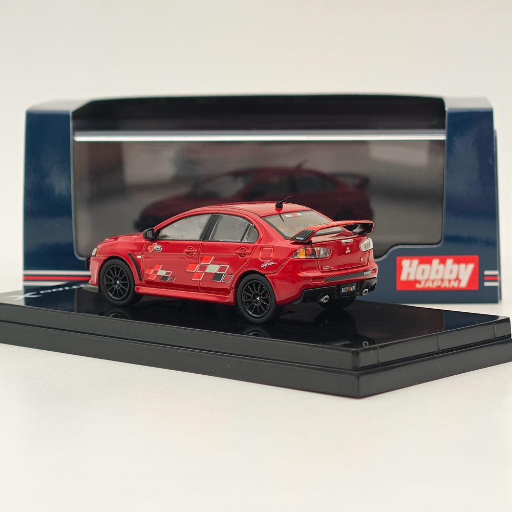 1/64 Hobby Japan Mitsubishi Lancer Evolution X RALLIART Red Diecast Model Car