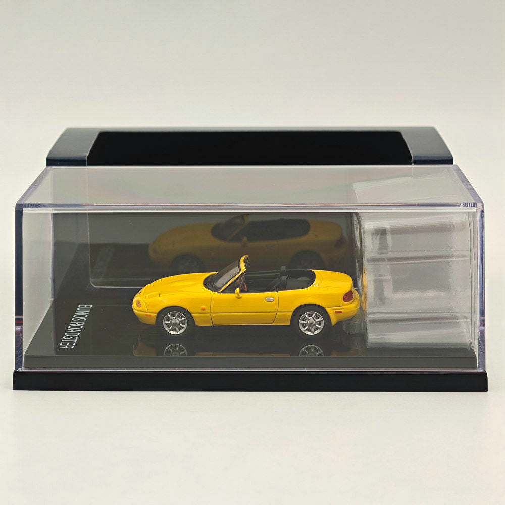 1/64 Hobby JAPAN Mazda EUNOS ROADSTER NA6CE WITH TONNEAU COVER Yellow HJ642025BY Diecast Models Car Limited Collection Auto Toys Gift