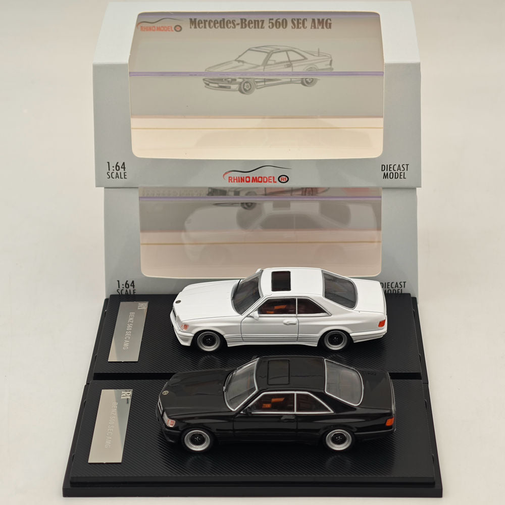 RHINO MODEL RM 1:64 Mercedes-Benz 560 SEC AMG Diecast Toys Car Collection Gifts Limited