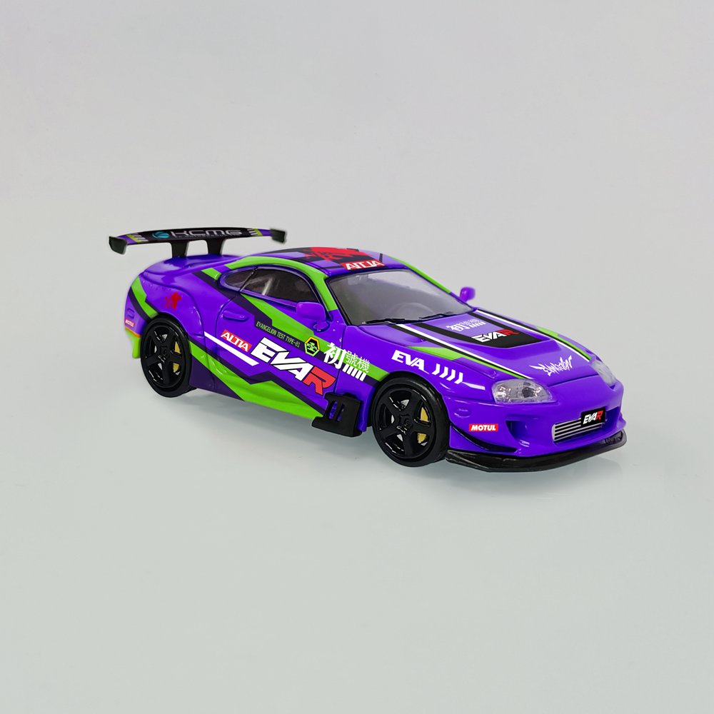 MJ 1:64 Toyota Supra A80 Customized Diecast Toys Car Models Miniature Hobby Collection Gifts