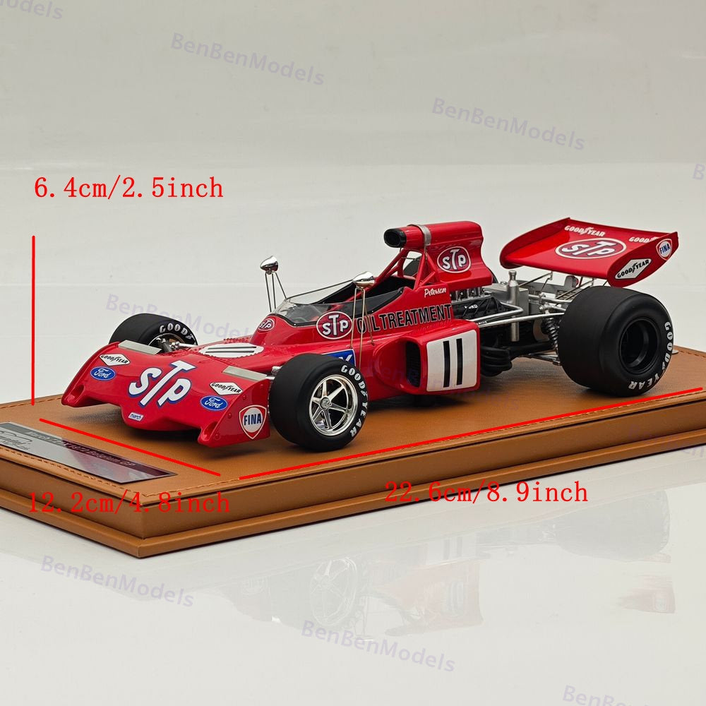 Tecno 1/18 March 721X 1972 Belgium GP Driver Ronnie Peterson #11 TM18-288A