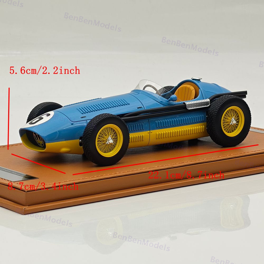 1/18 Tecnomodel Maserati 250F 1954 French GP 4th Place Prince Bira #46 TM18-187C