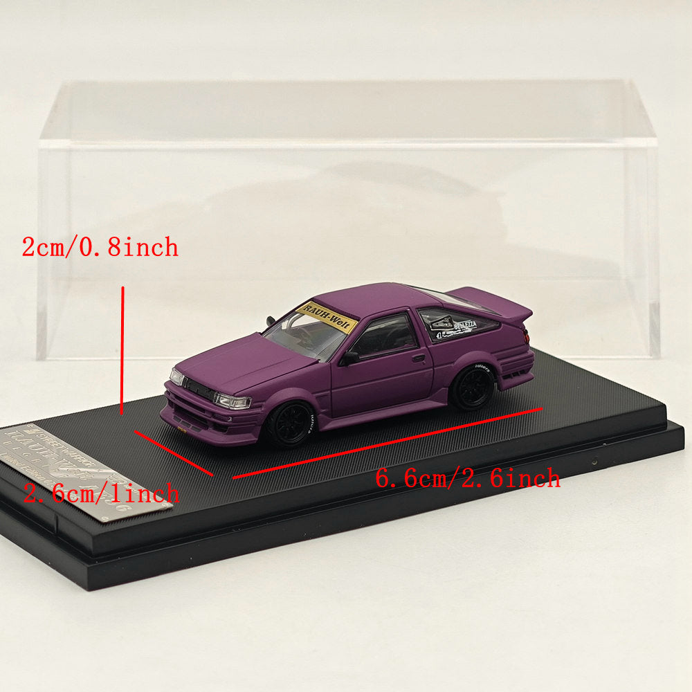 SW 1/64 AE86 BELLEZZA Diecast Models Car Limited Collection Purple
