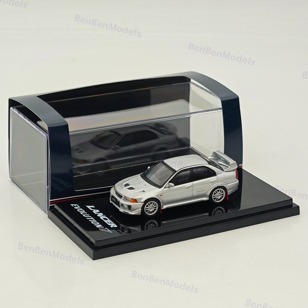 Hobby Japan 1/64 Mitsubishi Lancer GSR Evolution V (CP9A)1998 Silver HJ642032AS
